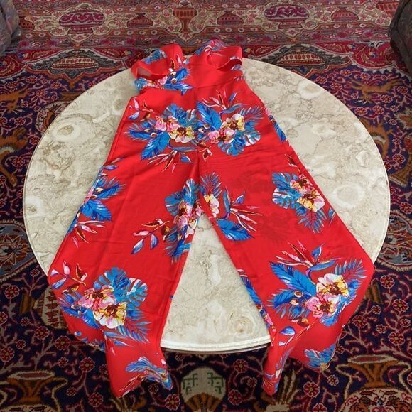 Forever 21 Tropical Print Cutout Jumpsuit - Picture 12 of 12